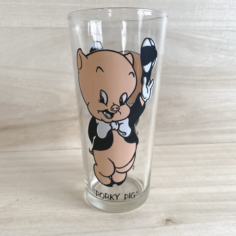 ペプシ コレクターシリーズ “PORKY PIG” ヴィンテージ コップ グラス